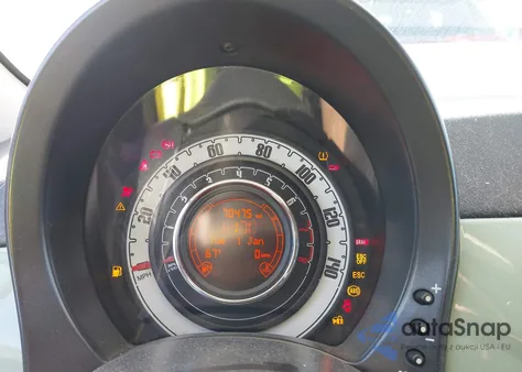 2012 Fiat 500C Lounge z USA, uszkodzony, nr VIN 3C3CFFER1CT343546